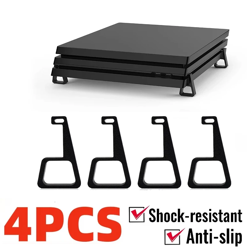 Raised Feet Cooling Holder 4Pcs Heighten Feet Bracket Game Machine Accessories For PS4 Slim Pro Console Anti Slip Base Bracket