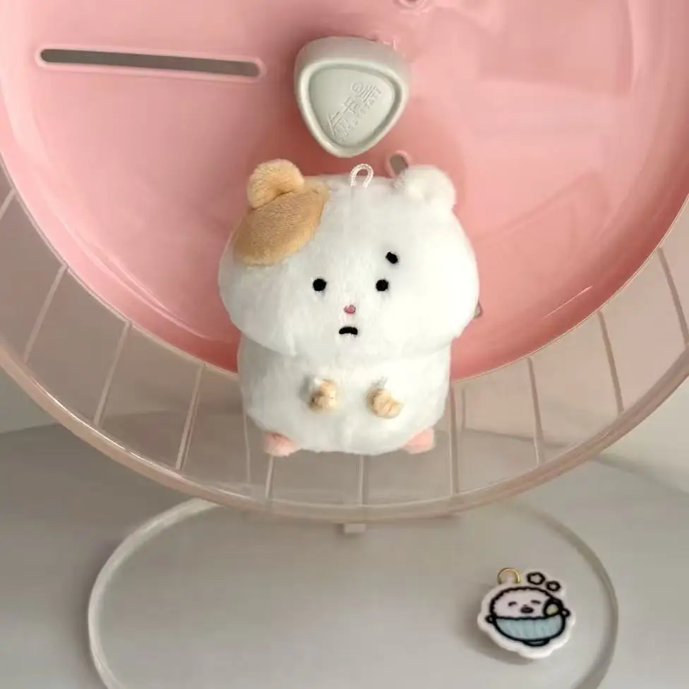 Kawai Serie di orsi rilassati Sbagliato Piccolo criceto Peluche Ciondolo per bambola Accessori per borse Regalo di compleanno per topo carino