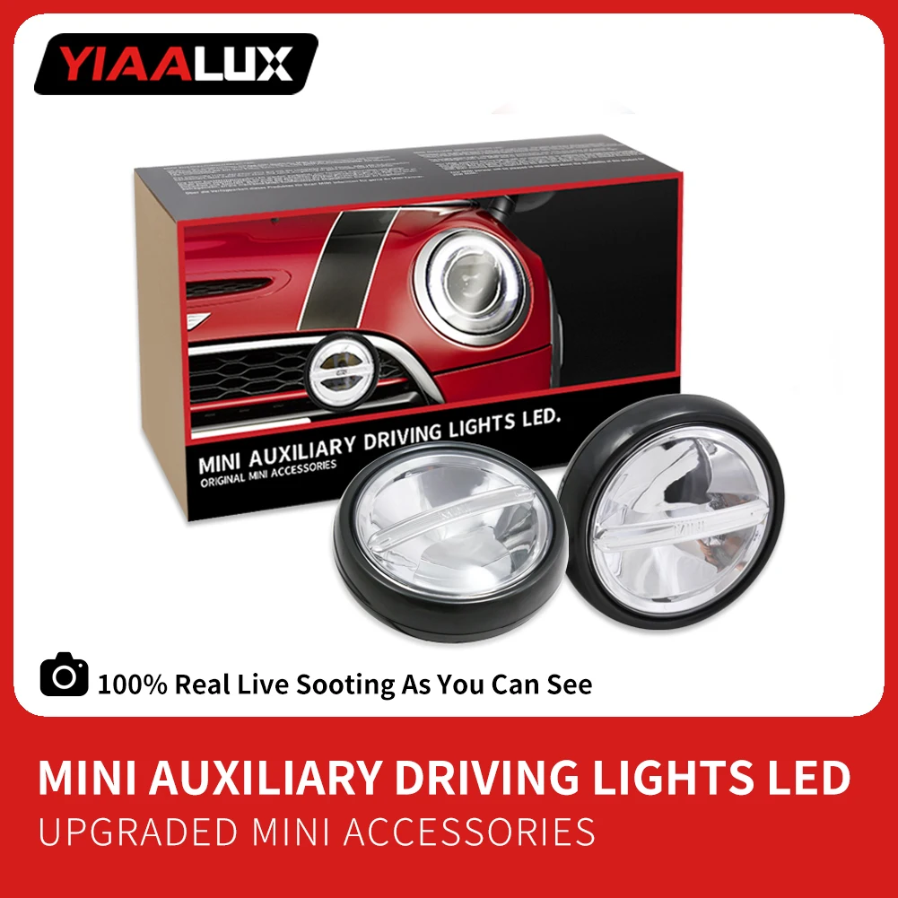 BLACK LED Rally Driving Lights For MINI Cooper LED Front bumper lights -YIAALUX