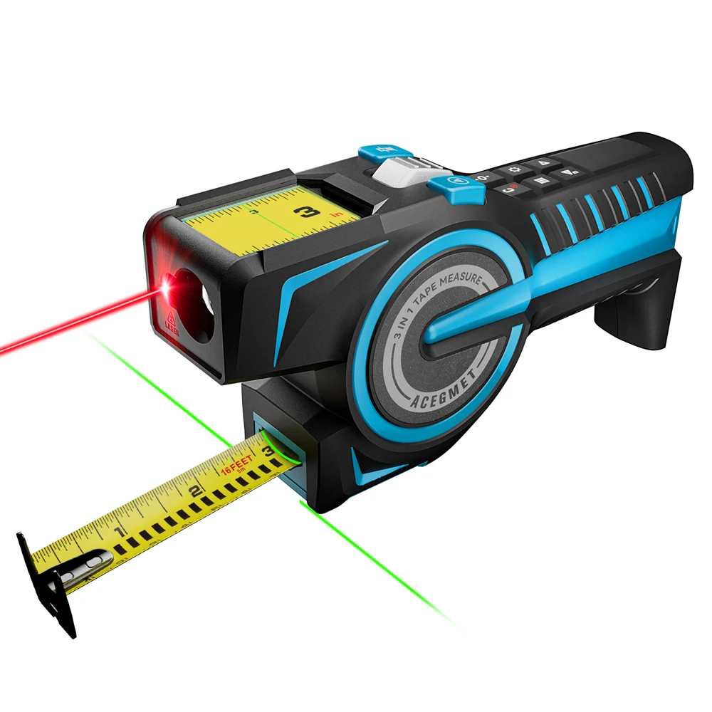 Fita Métrica Laser Bluetooth com Linha Laser Verde Marcação Sofisticado Medidor de Distância Dtx10 100m
