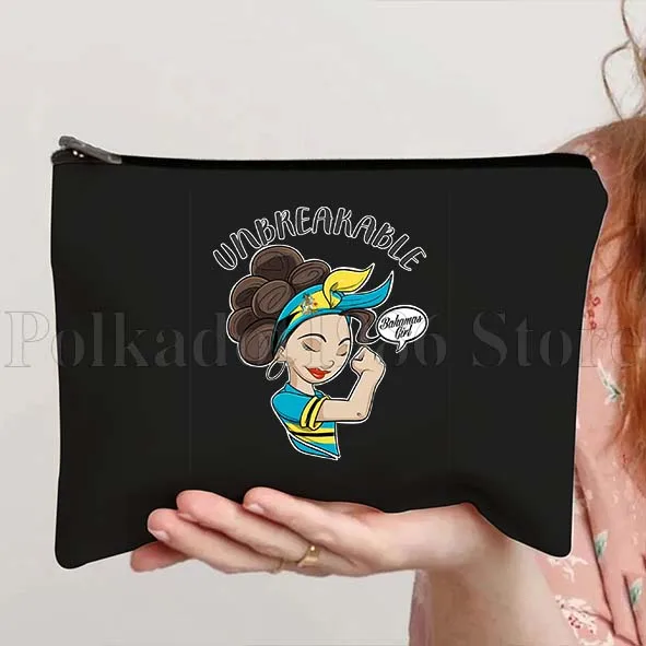 Bahamas Landkarte Flagge Nassau Canvas Lippenstift Kosmetiktasche Reise Make-up Taschen Etui Tasche Schule Lehrer Hochzeit Geburtstagsgeschenk