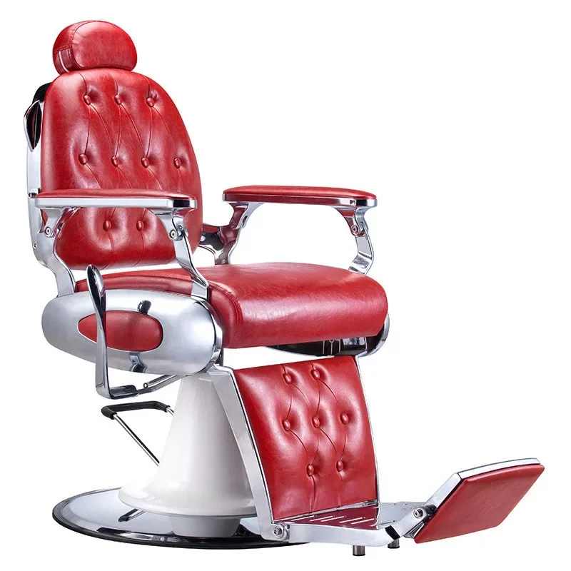Retro hair salon chair, oil head big chair, men's barber shop chair