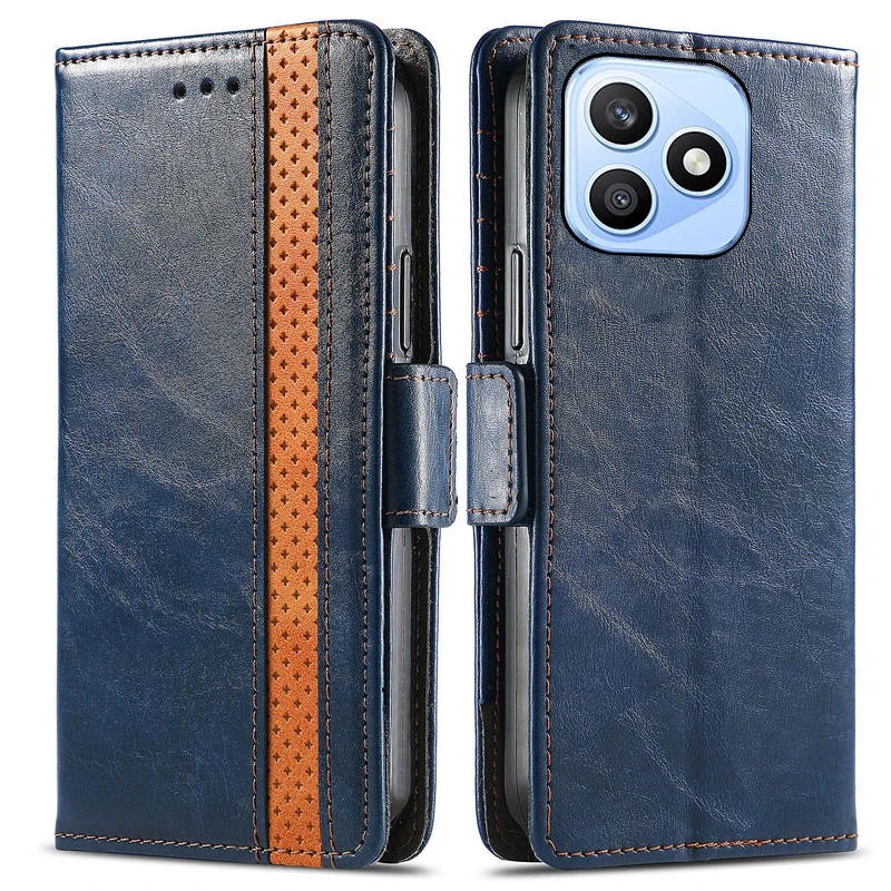 

Flip Spliced retro leather card Slot Wallet Cover For Honor X8d X9d X6c X8c X9c X5b PIus RFID Fall prevention phone Case