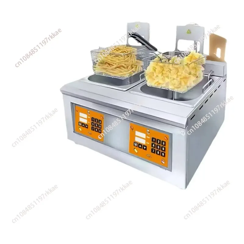 Commercial Intelligent Electric Fryer Stainless Steel Automatic Lifting Fryer Machine with Basket Chicken Fryer