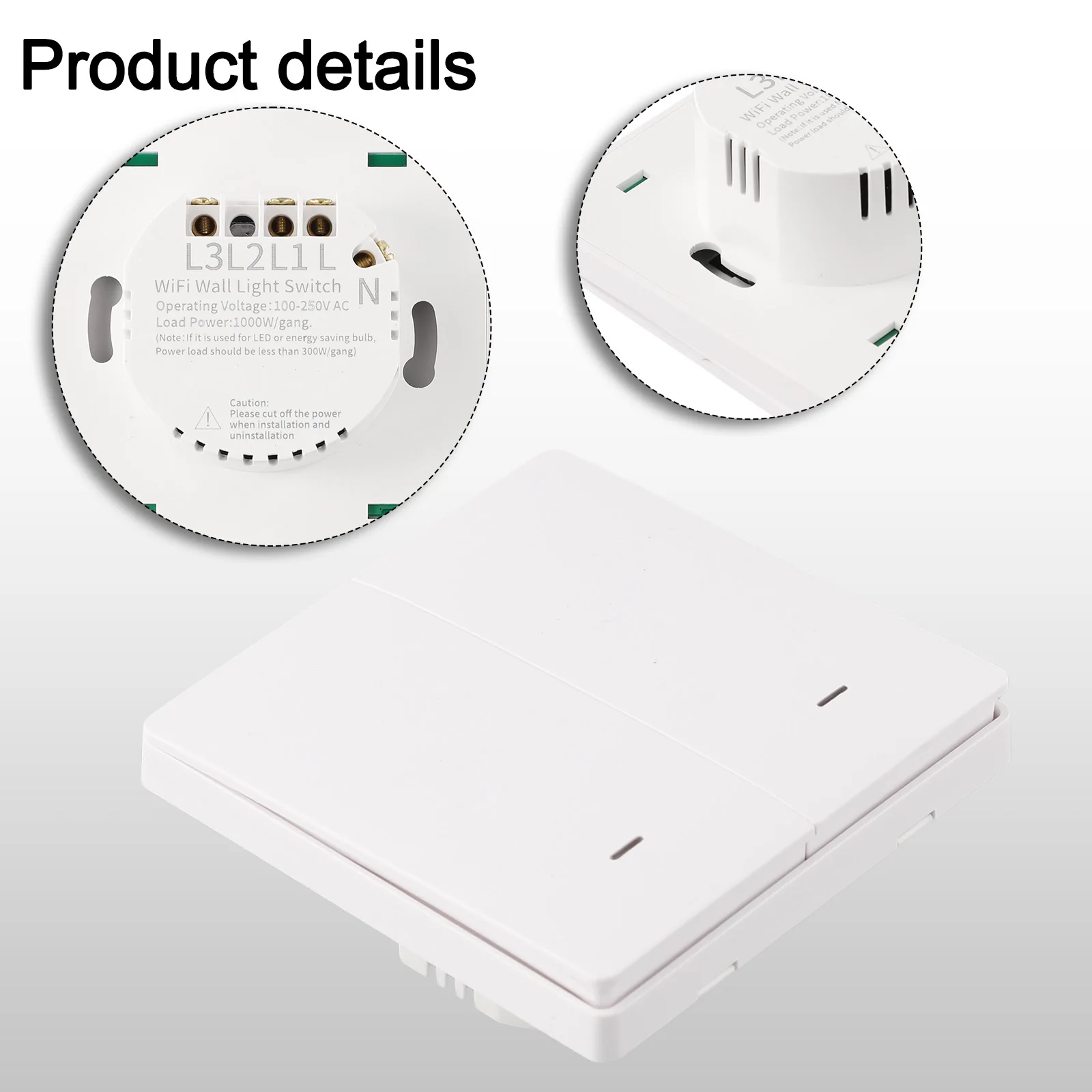 No Neutral Wire Switch Smart Switch No Capacitor Required No Neutral Wire Required Remote Control Seamless Integration