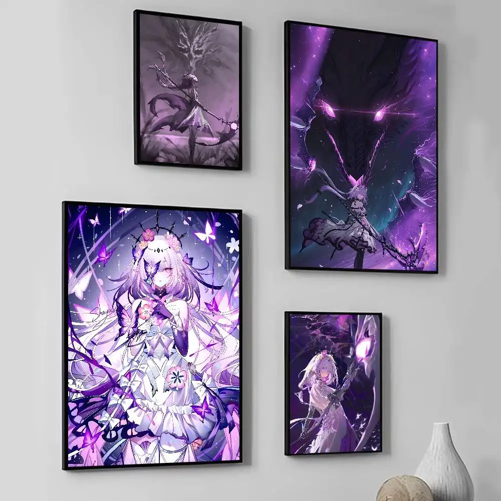 Honkai Star Rail Anime Goddess of Death Castorice Poster Home Living Room Bedroom Bar Cafe Art Decor