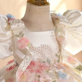Girls Tutu Birthday and Flower Girl Princess Dress 4 2026 Children GirlsTutu Kids Birthday Princess Gown Performance Pageant Costume Formal Dress Flower Girl Wedding Princess 4