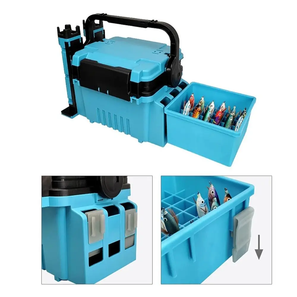 

Светящийся чехол для рыболовных снастей, 36 сеток, водонепроницаемая приманка для хранения инструментов, эффективный дренажный контейнер для приманки для кальмара, рыболовные снасти