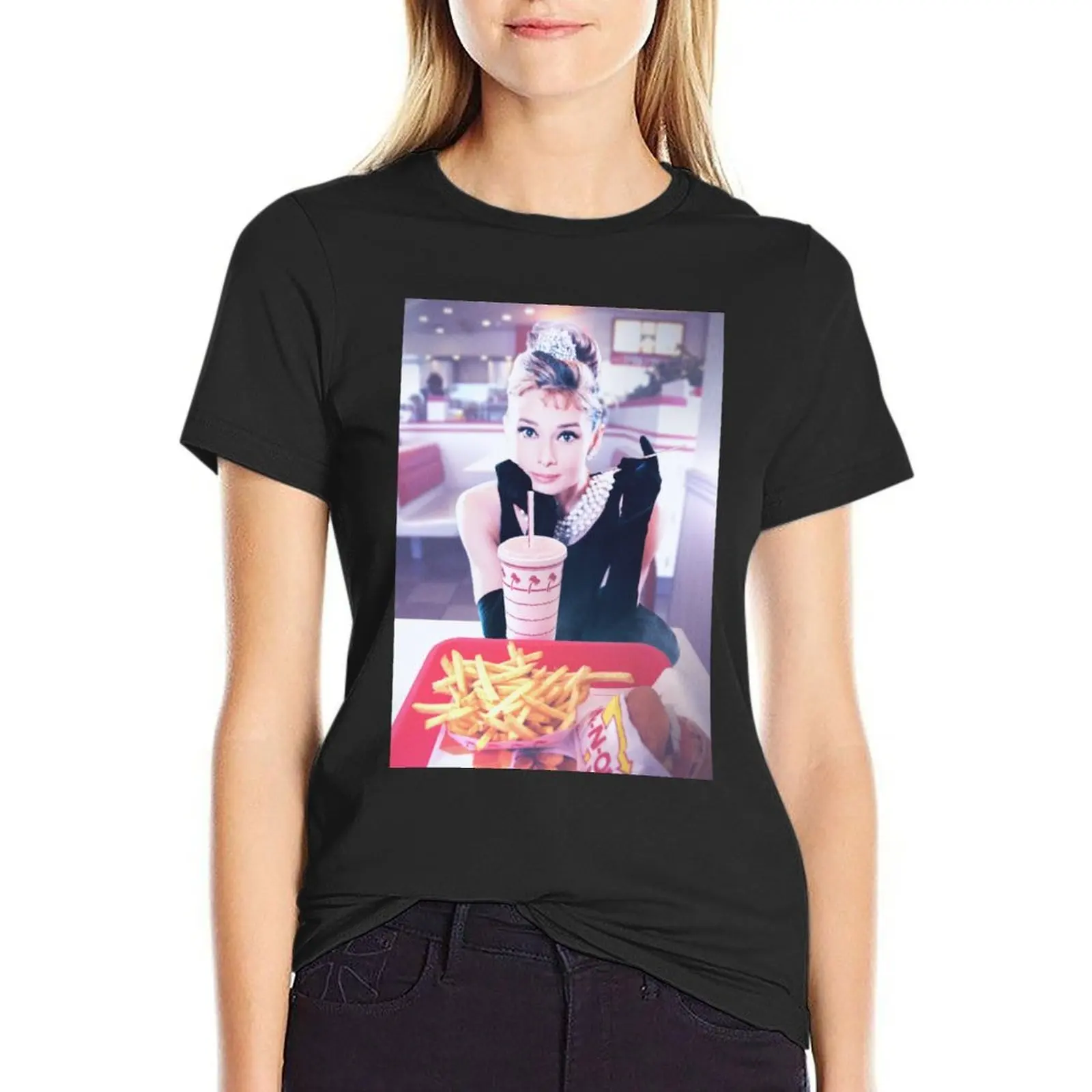 Breakfast At In n Out T-Shirt oversized kawaii clothes Women t shirt