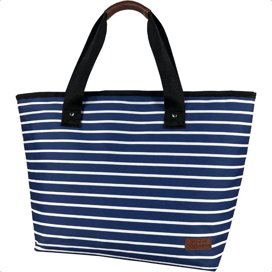 

Large Cooler Bag Insulated Blue 30can 18LLeakproof Soft Coolers Insulated Tote Bag Reusable Grocery Bag Lunch Box Lunch Bag for