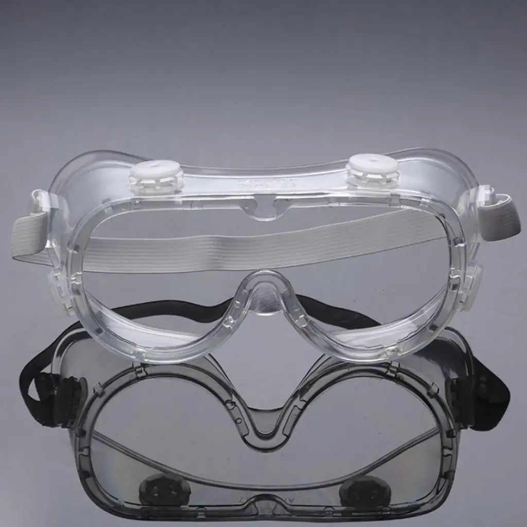 نظارات واقية، عين شفافة كريستالية، زجاج مقاوم للغبار وجيد التهوية، نظارات رذاذ