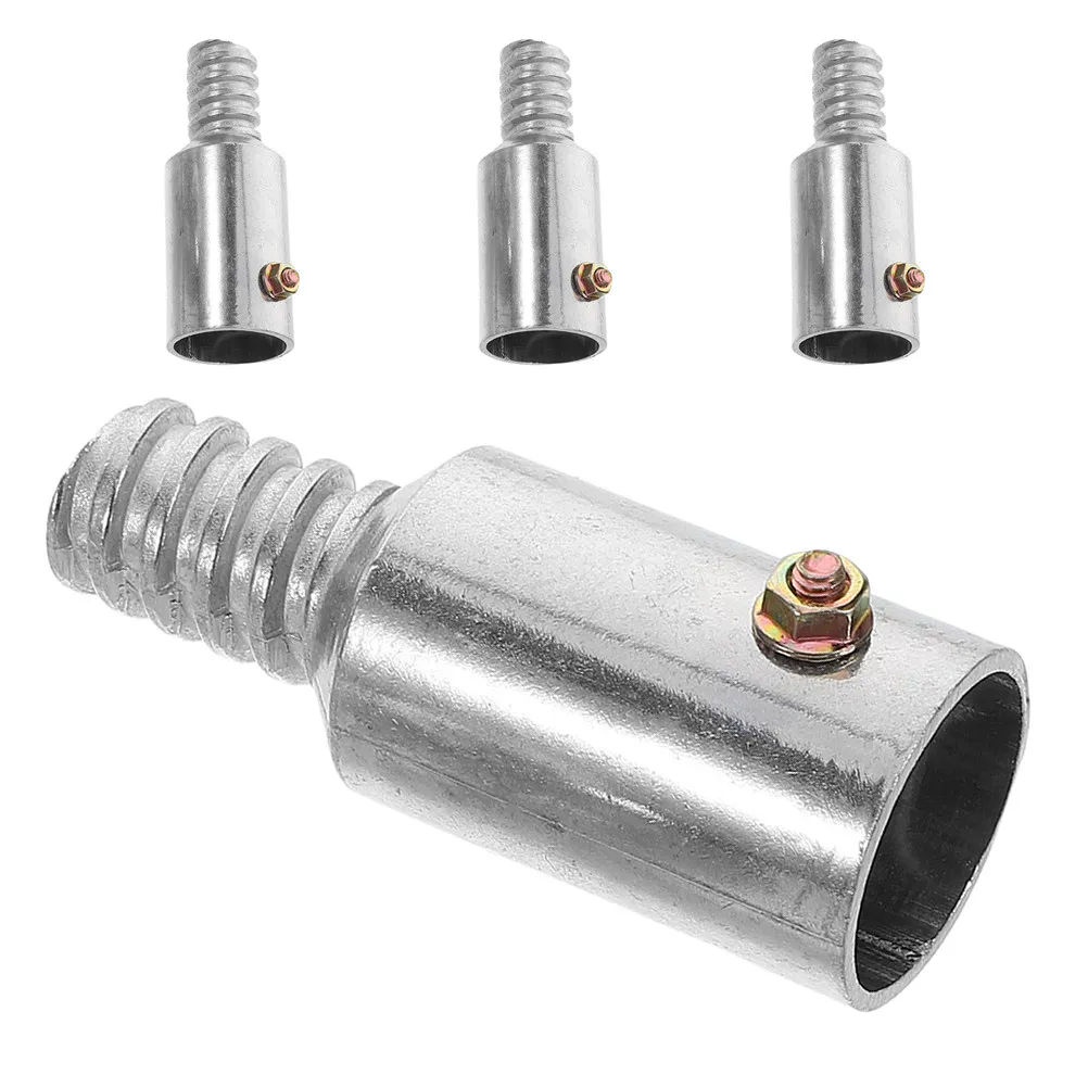 4Pcs Aluminum Alloy Screw Thread Connector 25Mm for Wood Metal Pole Repair Extension Handle Adapter Indoor Outdoor Use