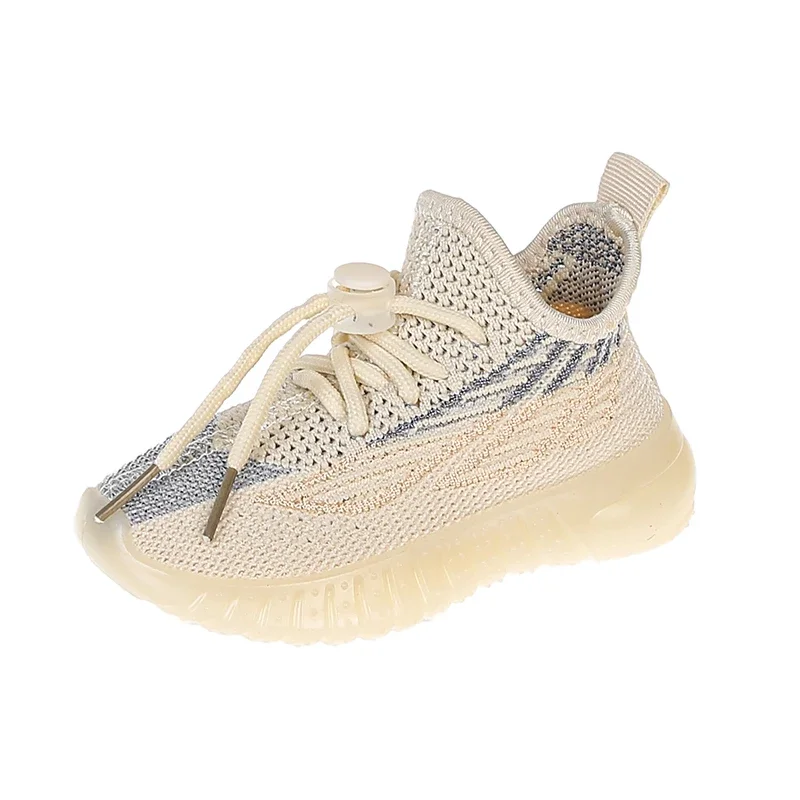 Leichte Kokosnuss-Schuhe für Jungen und Mädchen, Kinder-Sneaker für Frühling und Herbst, Weiche Atmungsaktive Laufschuhe, Gestrickte Mesh-Sportschuhe für Kleinkinder und Teenager – Detail 5