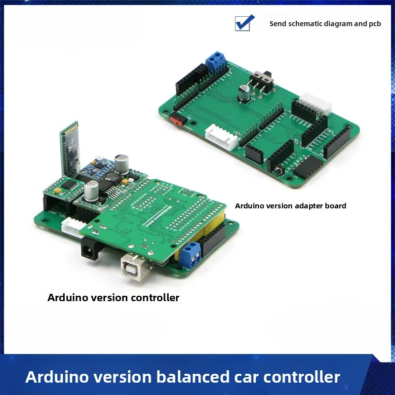 Balance Car Control Adapter Plate, Single Chip Microcomputer Expansion Board for Arduino with Bracket and Screws