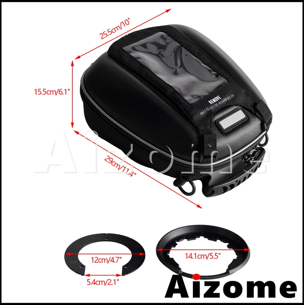 Motorcycle Bags Fuel Tank Luggage For YAMAHA YZF FZ XSR FJR TDM MT XJR FZ-S 6R 6N 1N 94-2021 Moto Ring Mount Fuel Filler Casing