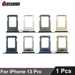 Aocarmo For Apple iPhone 13 Pro 13Pro SIM Card Tray Holder Slot Black Silver Gold Blue Replacement Parts