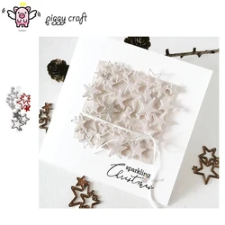 Piggy Craft metalowe matryce do wycinania matryce 2023 New Star Cluster Scrapbook papier rzemieślniczy nóż forma ostrze dziurkacz szablony matryce