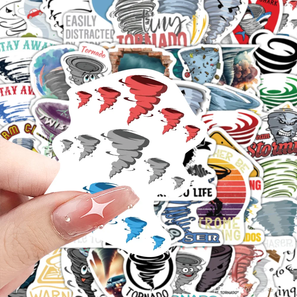 

10/60PCS Tornado Cartoon STtickers Graffiti Decoration Funny DIY Toy Sticker Luggage Laptop Guitar Car Bike Skateboard Decals