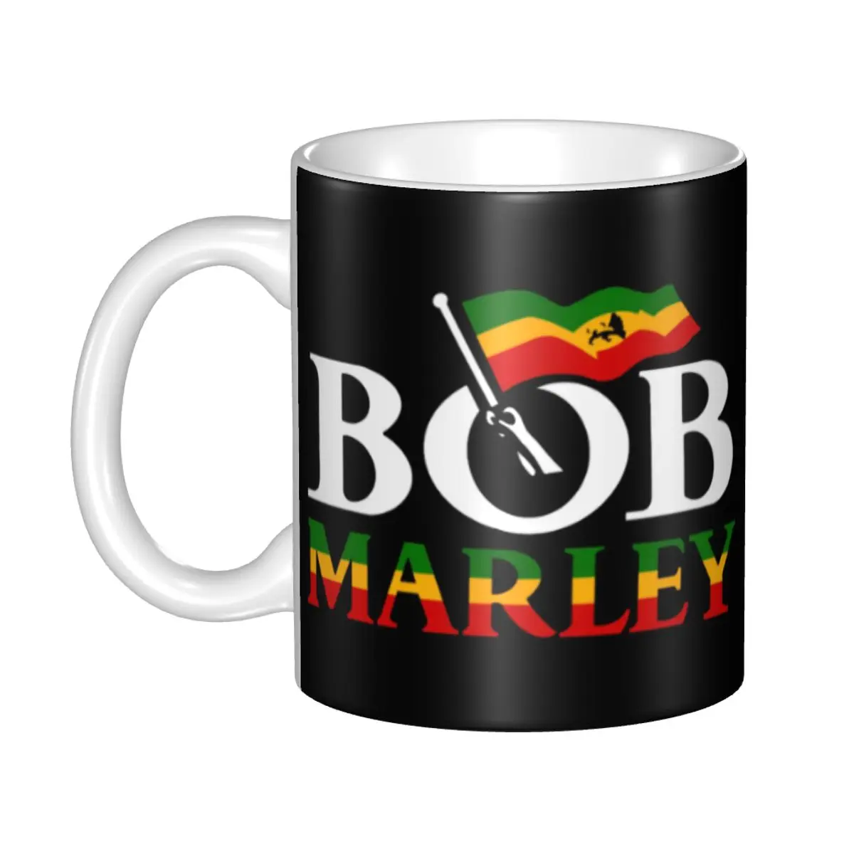 Jamaica Reggae Music Bob Marley Coffee Mug DIY Customized Ceramic Milk Tea Mug