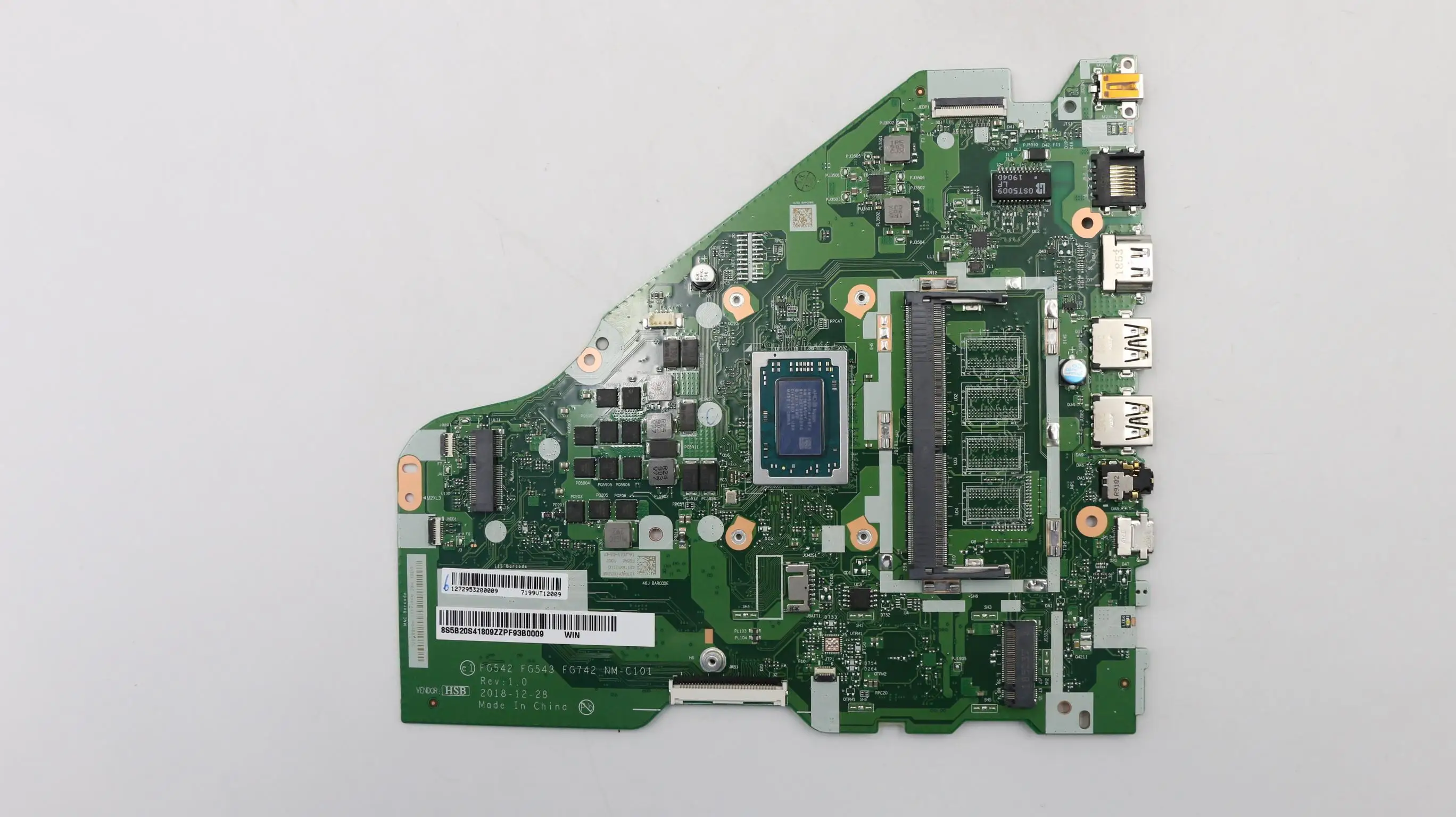 

5B20S41809 For Lenovo ideapad L340-15API Laptop Motherboard R5 3500U Processor 100% Full Tested