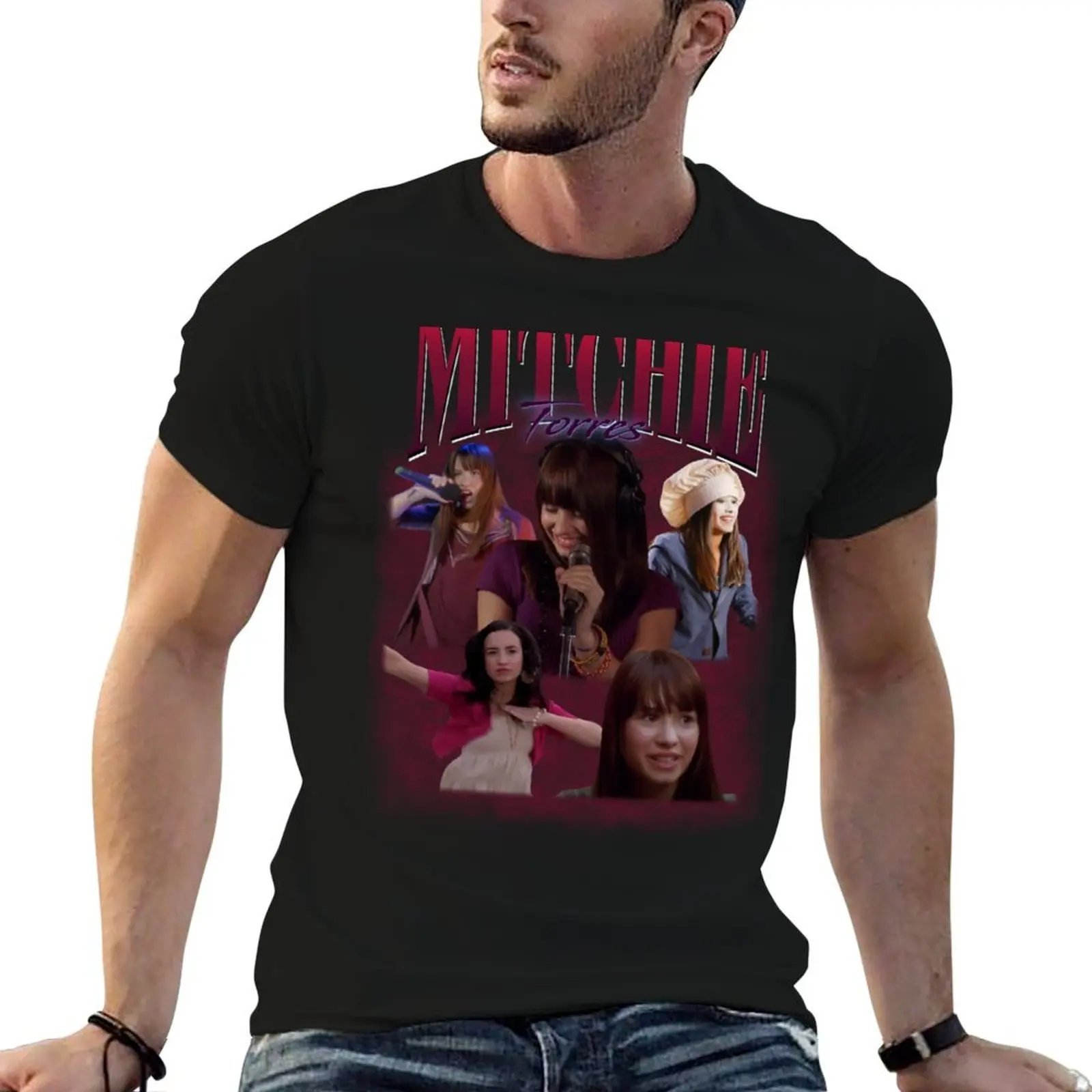 Mitchie Torres Retro Homage T-Shirt anime clothes anime shirt mens graphic t-shirts hip hop