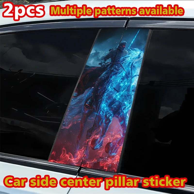 

2 шт. наклеек на B-стойку автомобиля, Ghost Rider, устойчивая к царапинам персонализированная пленка