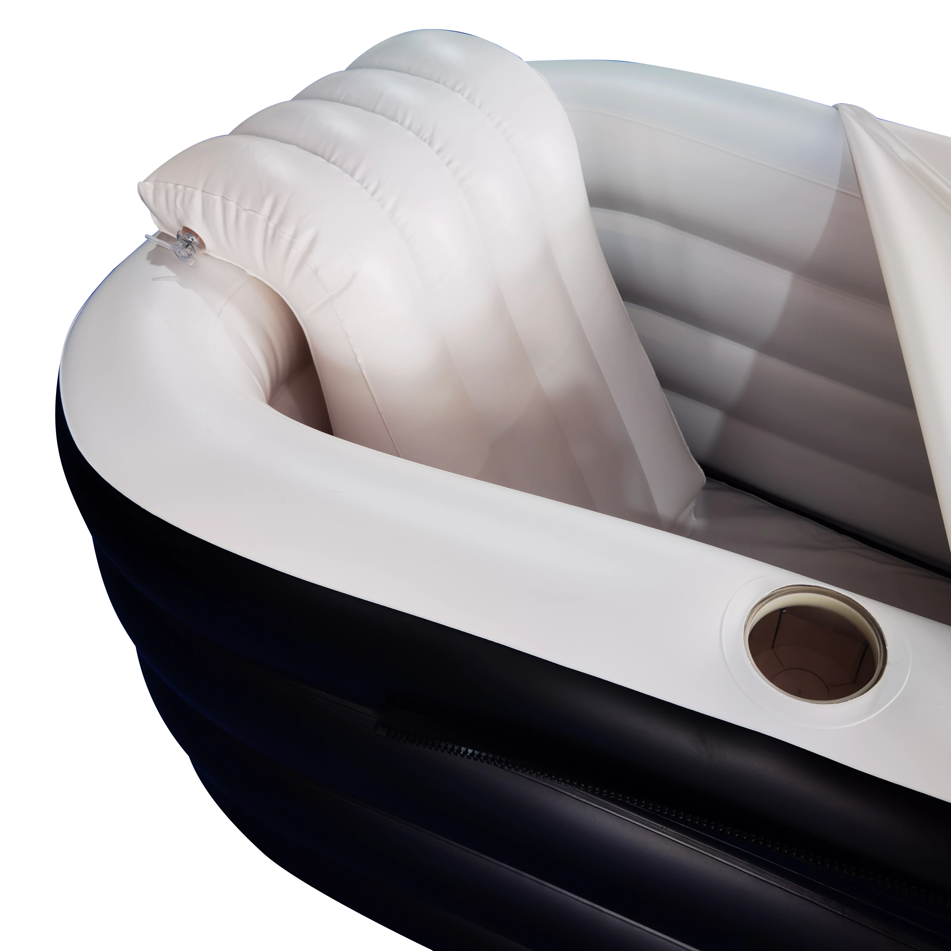 BathtubNew Design 152*82*46 Cm 0.35mm PVC Update Tube Inflatable Foldable Removable Cover Freestanding Bathtub