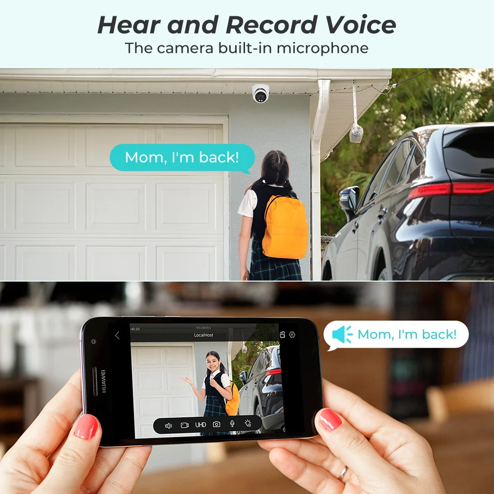 BESDER-كاميرا حماية IP مع فتحة لبطاقة SD ، 8MP POE ، كشف بشري خارجي ، رؤية ليلية ، من من من من من من من خلال بفتحة لبطاقة SD ، أمان CCTV ، iCSee #3