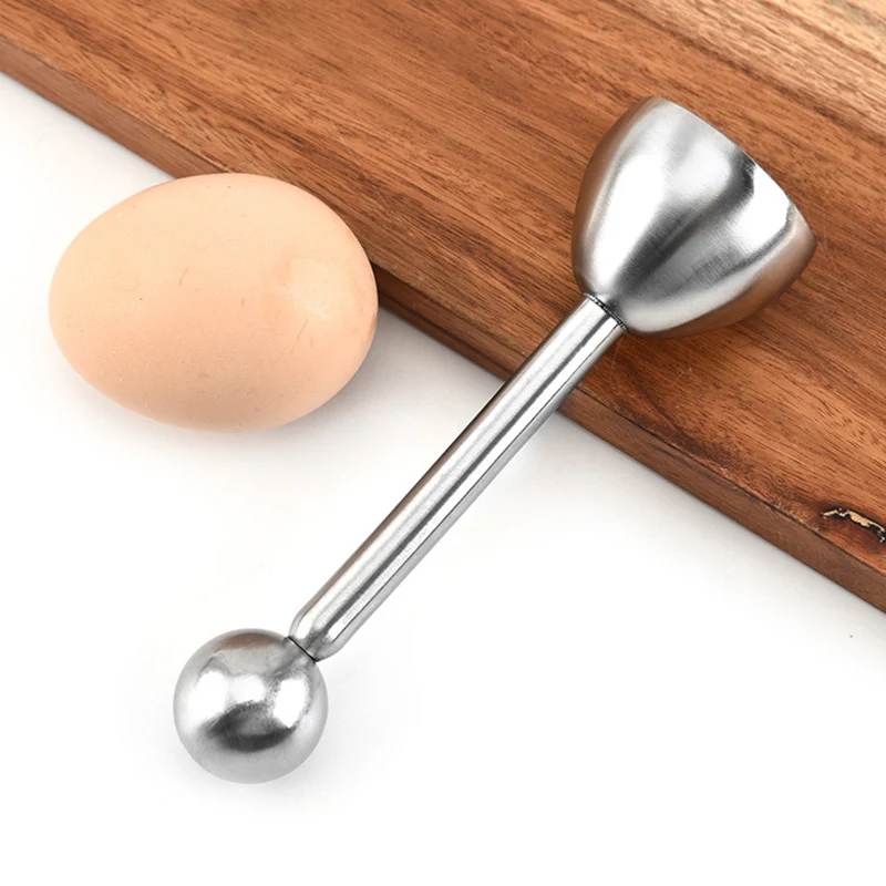 Portable Household Stainless Steel Egg Opener Poached Egg Egg Opener Without Dirty Hands Design Cutter Kitchen Tool Egg Cutter