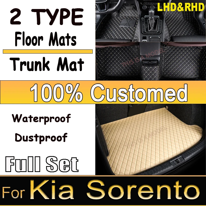 

Car Floor Mats For Kia Sorento（Five Seats）2009 2010 2011 2012 Customauto Foot Pads Automobile Carpet Cover interior accessories