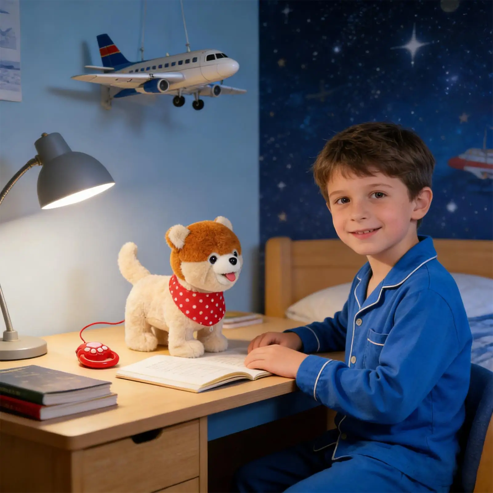 Walking Dog Toy Tail Wagging Singing Companion Animal Interactive Electronic Pet Plush Toy For Kids Boys Girls Children Birthday