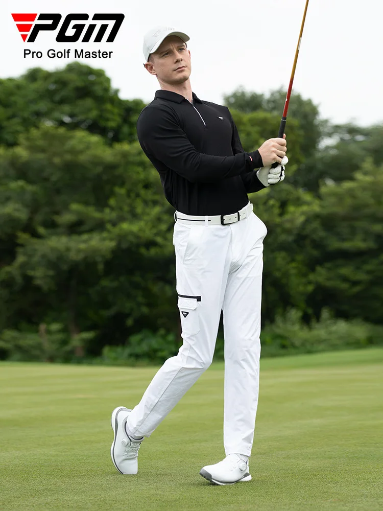 PGM Golf Trousers Men's Pants Sports Workwear  Casual Straight Trousers Large Pocket Men's Golf Clothing Fashion All-Match