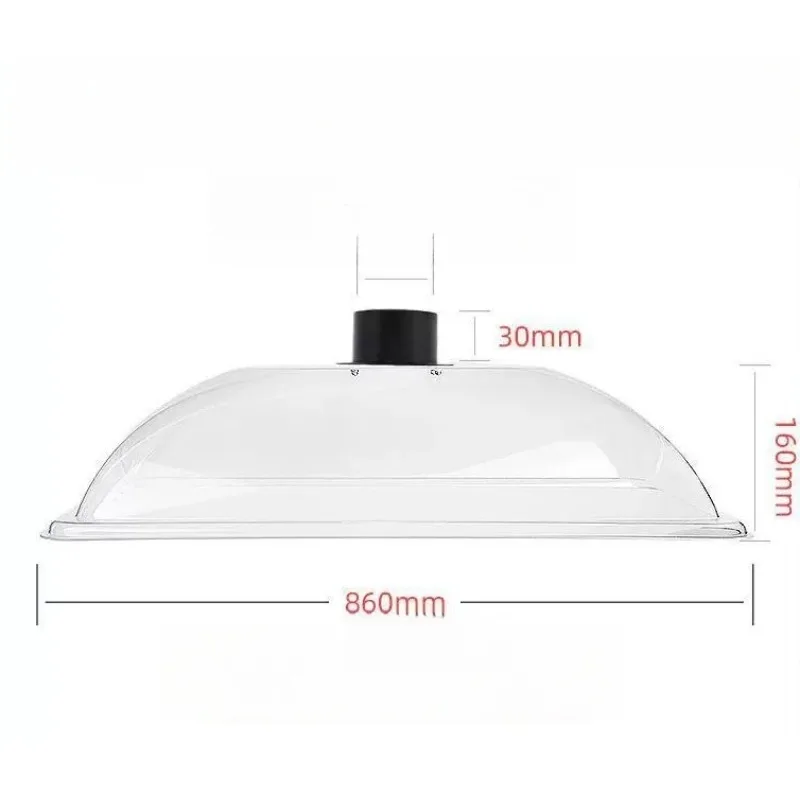 Large exhaust hood Smoking exhaust system PC plus generous hood