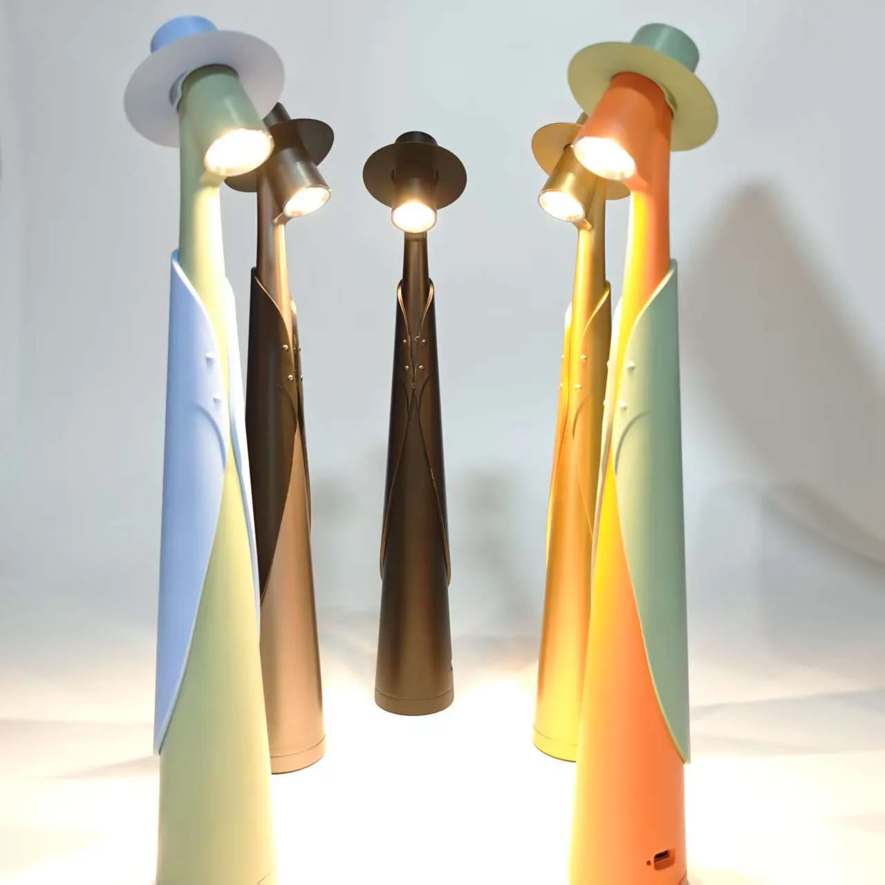 2025 New LED Rechargeable Desk Lamp Creative Living Room Study Lamp Top Touch Dimming Atmosphere Desktop Decoration Table Lamp