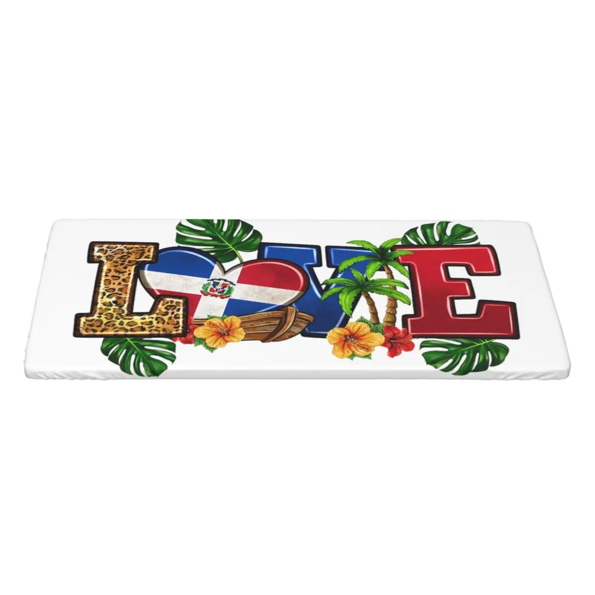 Flag Of The Dominican Republic Customized Rectangular Tablecloth Waterproof Table Cover for Dining Events Table Cloth