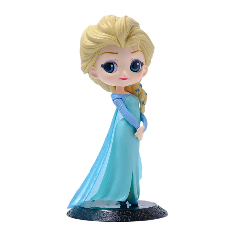 Disney Frozen Princess Anna Bridesmaid Dresses Snow Treasure Doll Anime Figure Model Ornament Toy Doll Christmas Gift