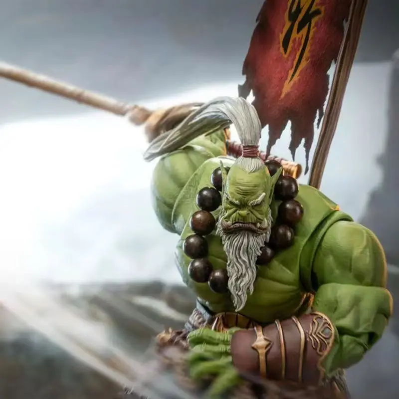 World of Warcraft Tribal Guard Orc Action Figure escala 1/10 colecionável feito à mão modelo móvel ornamentos para jogadores e fãs