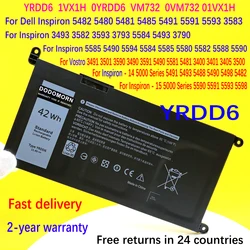 New YRDD6 Battery For Dell Vostro 3491 3501 3590 3490 3591 5490 5581 5481 3400 3401 3405 3500 Latitude 3300 3401 3379 Laptop
