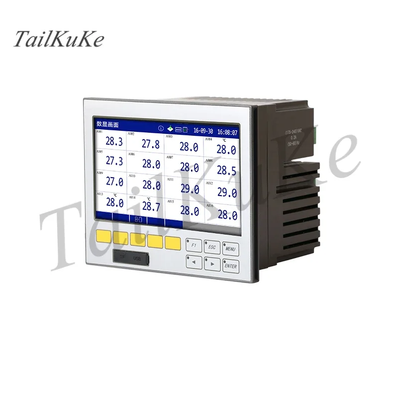 MIK-R6100A wide-screen paperless recorder current voltage temperature pressure curve data 1-16 channels