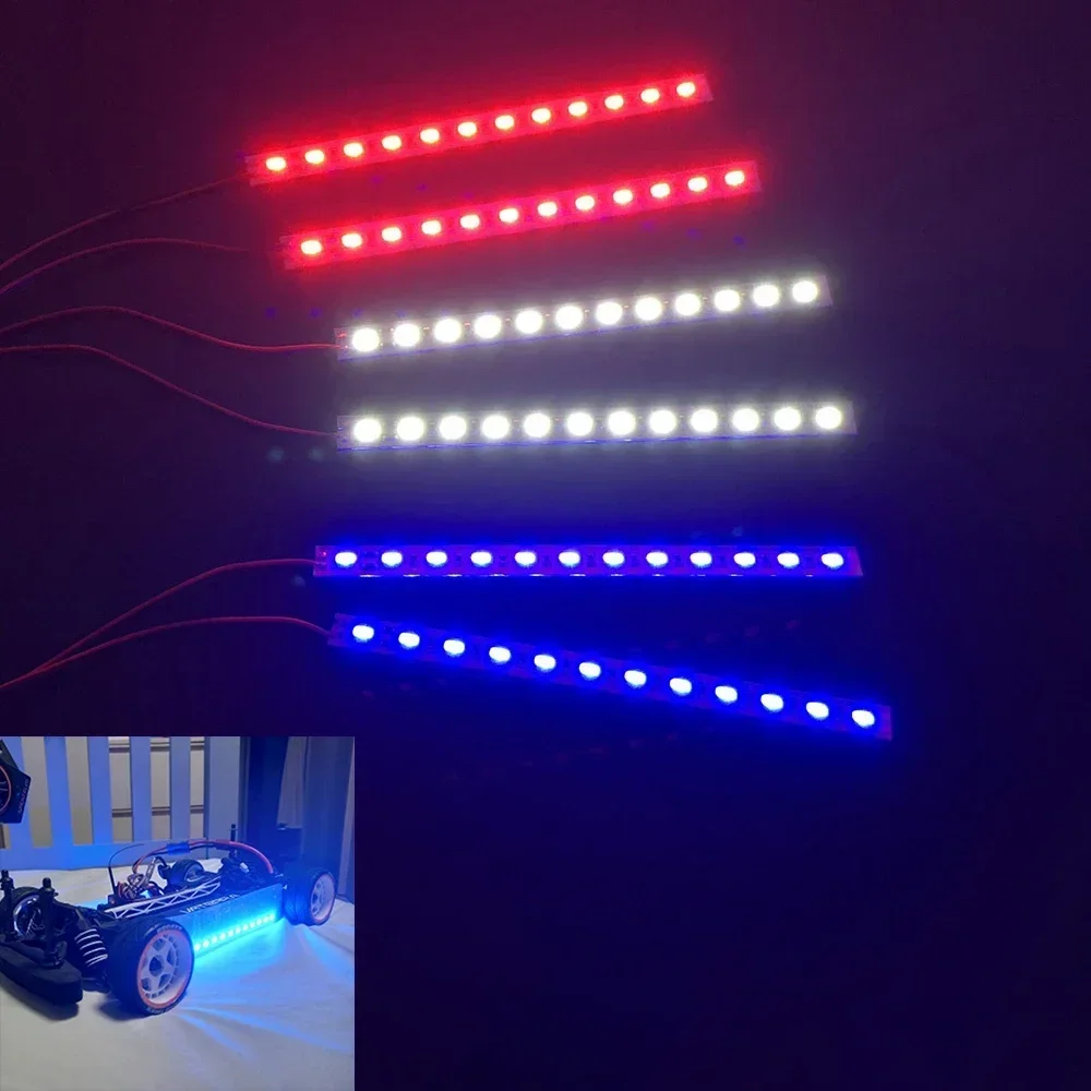 1/10 RC Car Accessories Drift Car LED Chassis Dazzle Light Lamps for 1/10 1/8 RC Car Trxs Trx4 TRX-4 D90 D110 Axial SCX10