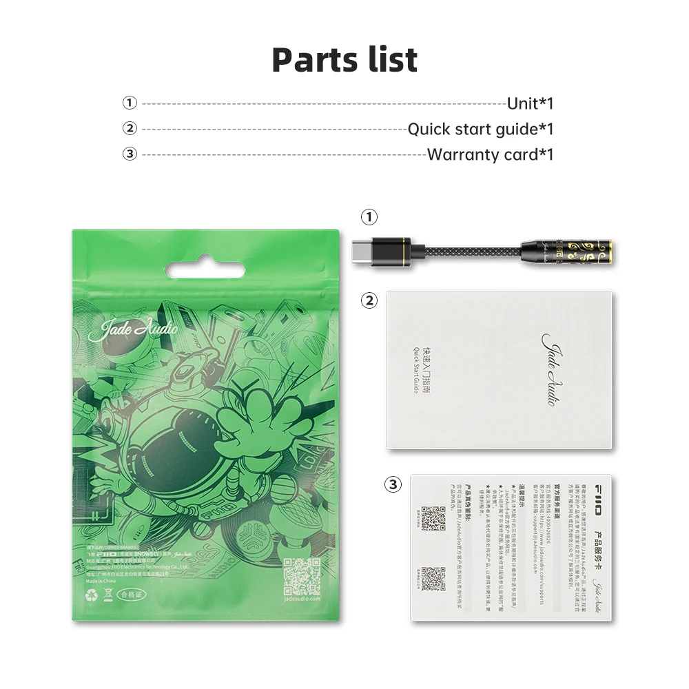 FiiO JIEZI USB Tipe C Ke 3.5Mm/Tidak Seimbang 4.4Mm Earphone Kabel USB C Kabel Audio Aux untuk IOS Android