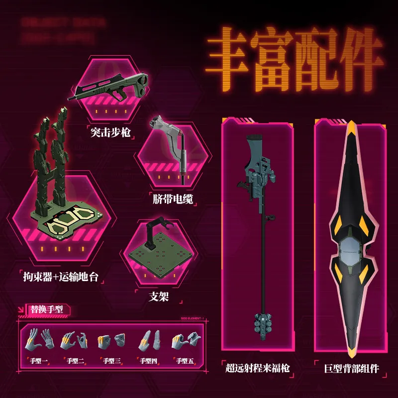 BLOKEES Original EVANGELION TYPE-00 TV 02 01 08 EVA00 NEON GENESIS EVANGELION Asuka Shinji Assembled Action Figure Anime Toys