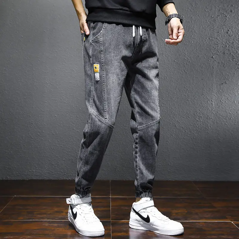 

Men's Workwear Jeans Casual Loose Fit Dirt Resistant Spring Autumn Nine-Piece Construction Site Labor Protection Clothing