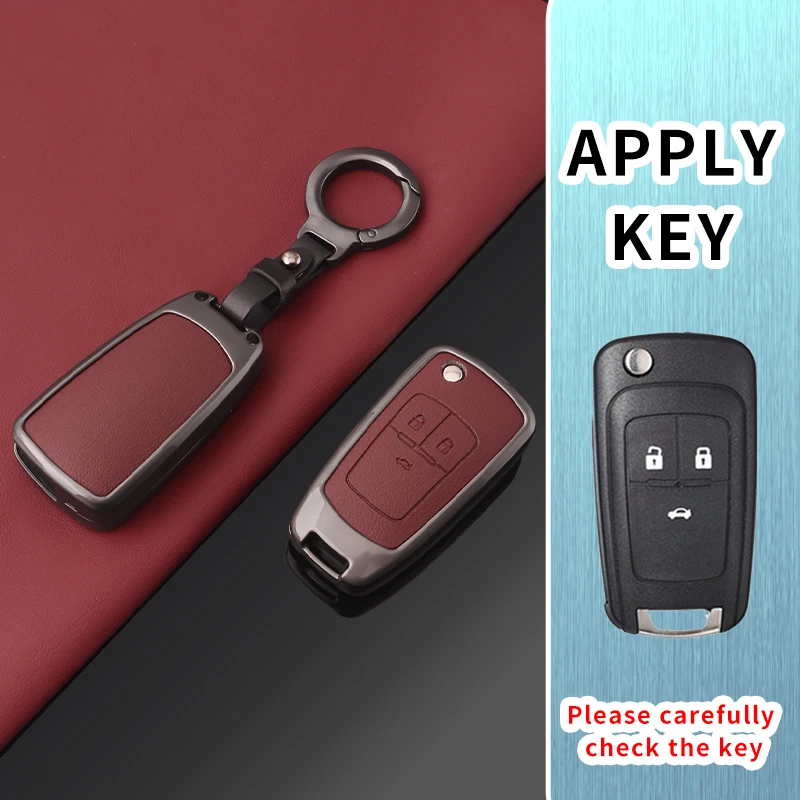 Leather Car Key Case Full Cover For Buick Chevrolet Cruze Opel Vauxhall Astra J Corsa Insignia Mokka Encore Accessory