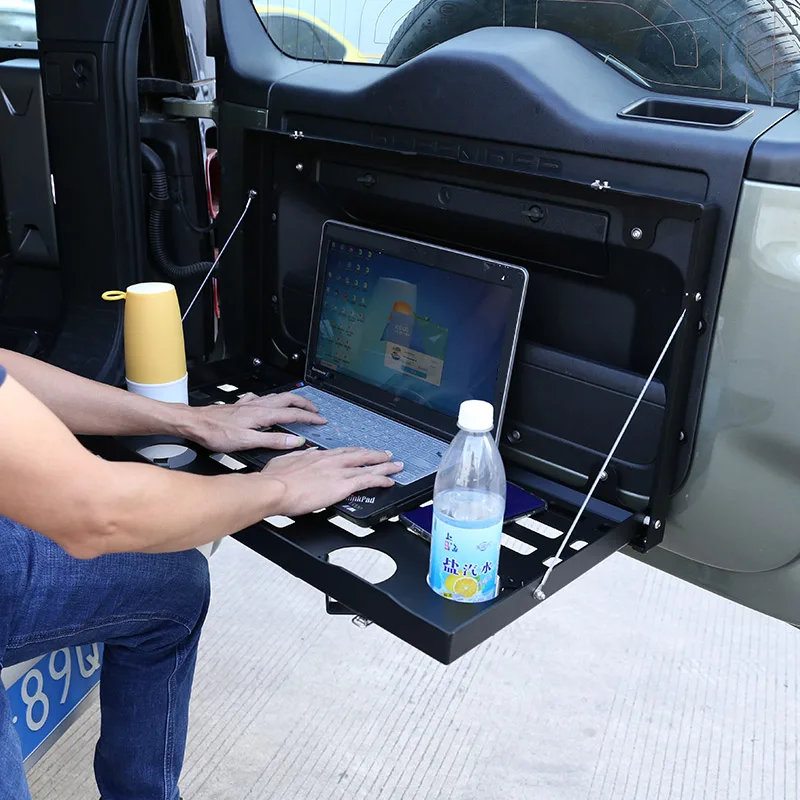 

metyoucar For Land Rover Defender 2004-2024 Car Tailgate Luggage Carrier folding storage shelf Tailgate Table Car Accessories