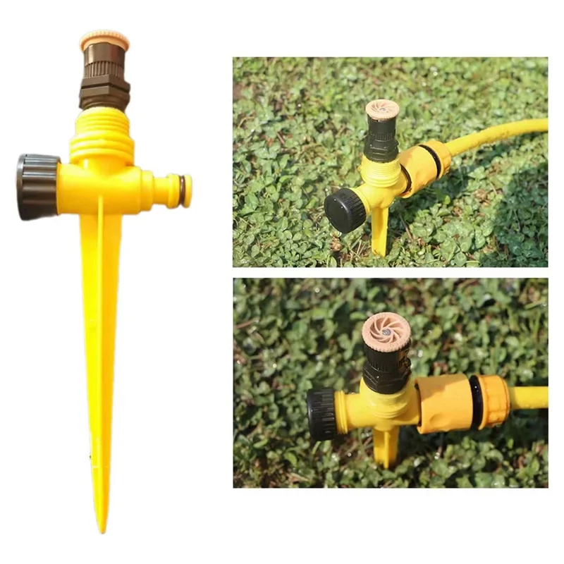 

ABJO-Household Garden Irrigation Sprinkler For Easy Lawns Care Automatic 360 Degree Rotating Watering Equipment 10Pcs