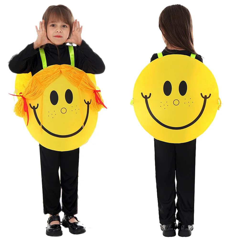 Cartoon Little Sunshine Cospaly Costume Overclothes Miss Sun Roleplay Outfit World Book Day Girl Party Stage Performance Clothes