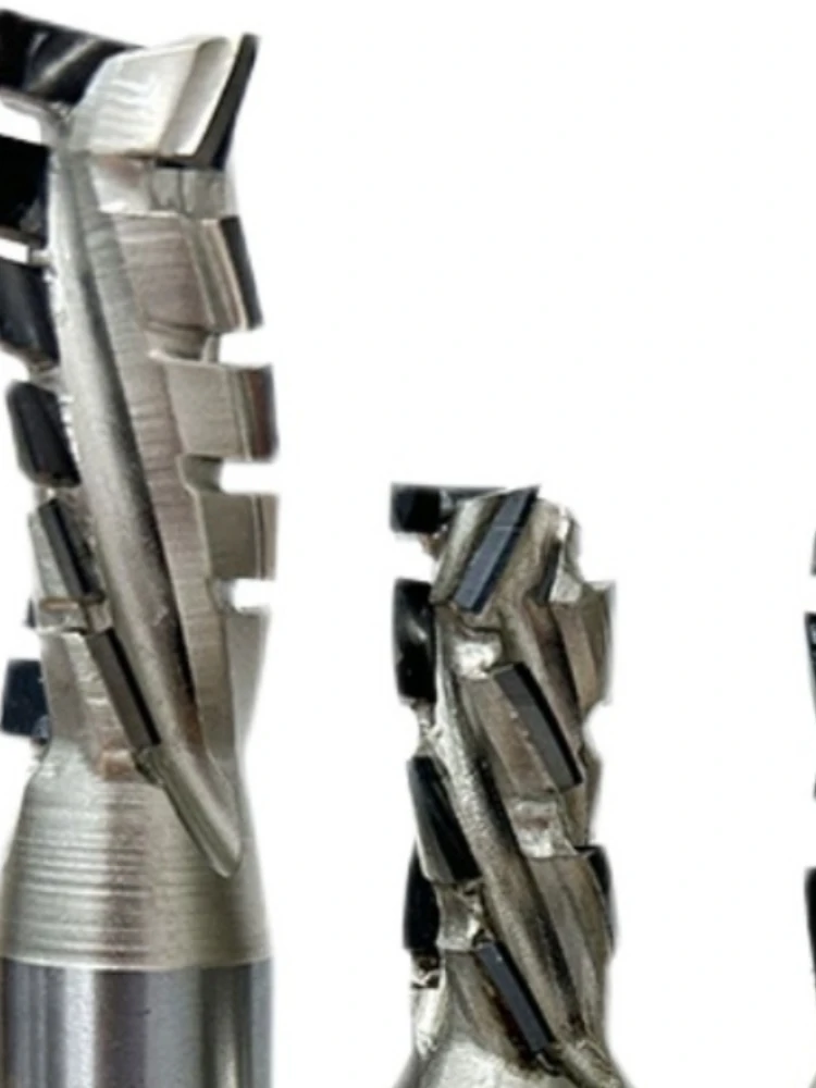 Diamond spiral straight cutter multi-shaped slotted spiral trimming knife CNC cutting bottom milling cutter tools