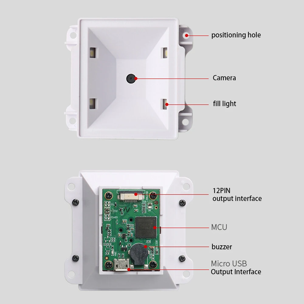 Módulo de escaneo integrado Vm616, lector de código de barras, 1d, 2d, Qr, imagen CMOS, escaneo automático, cable, montaje fijo