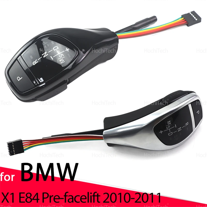 

Для BMW X1 E84 Pre-facelift 2010-2011 Автомобильные светодиодные ручки из искусственной кожи AT, ручка переключения передач, рычаг, головка ручки